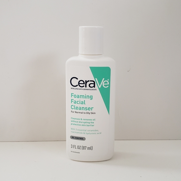 cerave travel size foaming facial cleanser